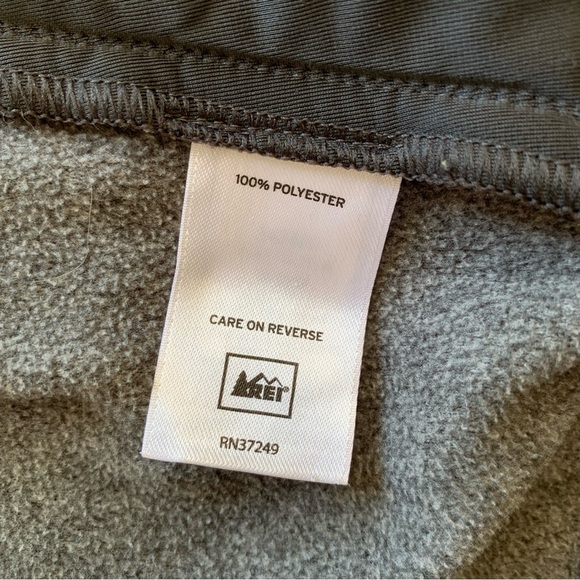 REI Fleece Full Zip Up Jacket Hoodie Sweater Zip Pockets Grey Womens XS Outdoor - Picture 9 of 12